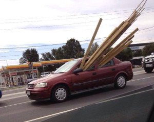Astra loaded with timber