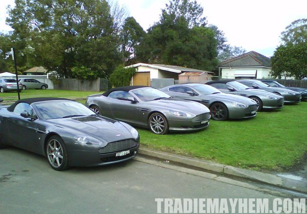 Aston Martin sparky party