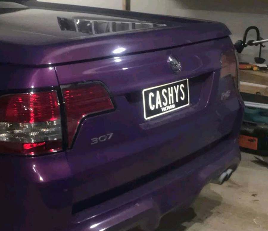 Cashy Number Plate