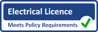 Electrical licence - meets requirements